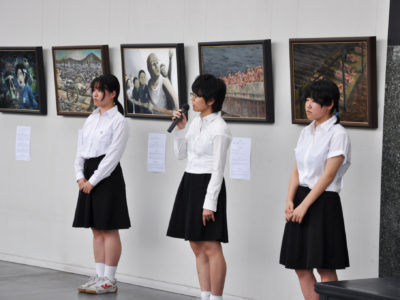 「次世代と描く原爆の絵」完成披露会が行われました