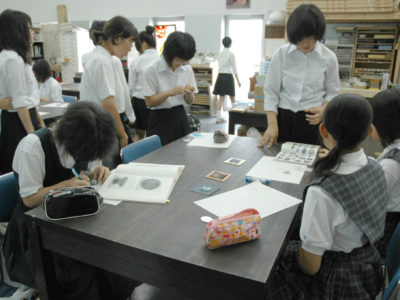 中学生対象美術講座（七宝焼）レポート