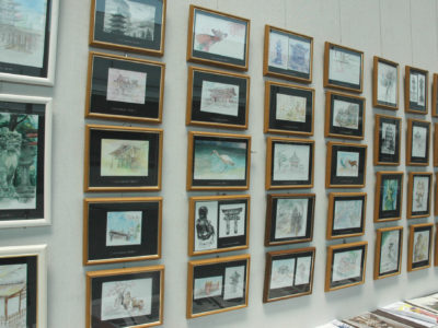 研修スケッチ・レポートを展示しました