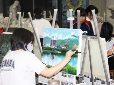 【美術部活動レポート】1年生　油絵の制作