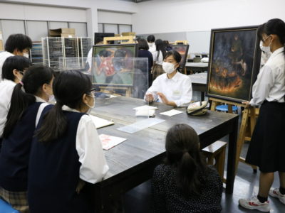 京都市立西京高校との原爆の絵交流