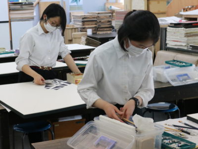 創造表現コース授業レポート「3年生授業 VD ～7分割平面構成～」