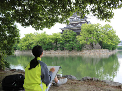 美術部スケッチ研修を行いました。