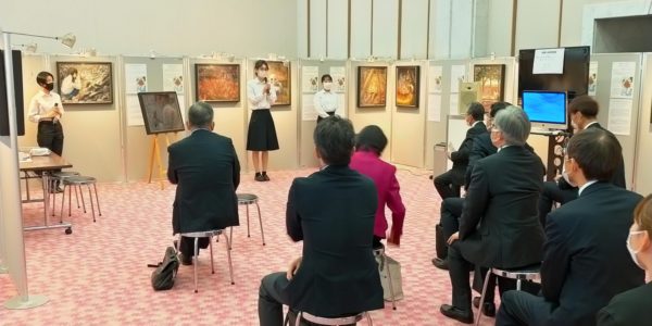第10回平和首長会議総会における「次世代と描く原爆の絵」展示会